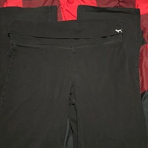EUC fold down top yoga pants PINK VS